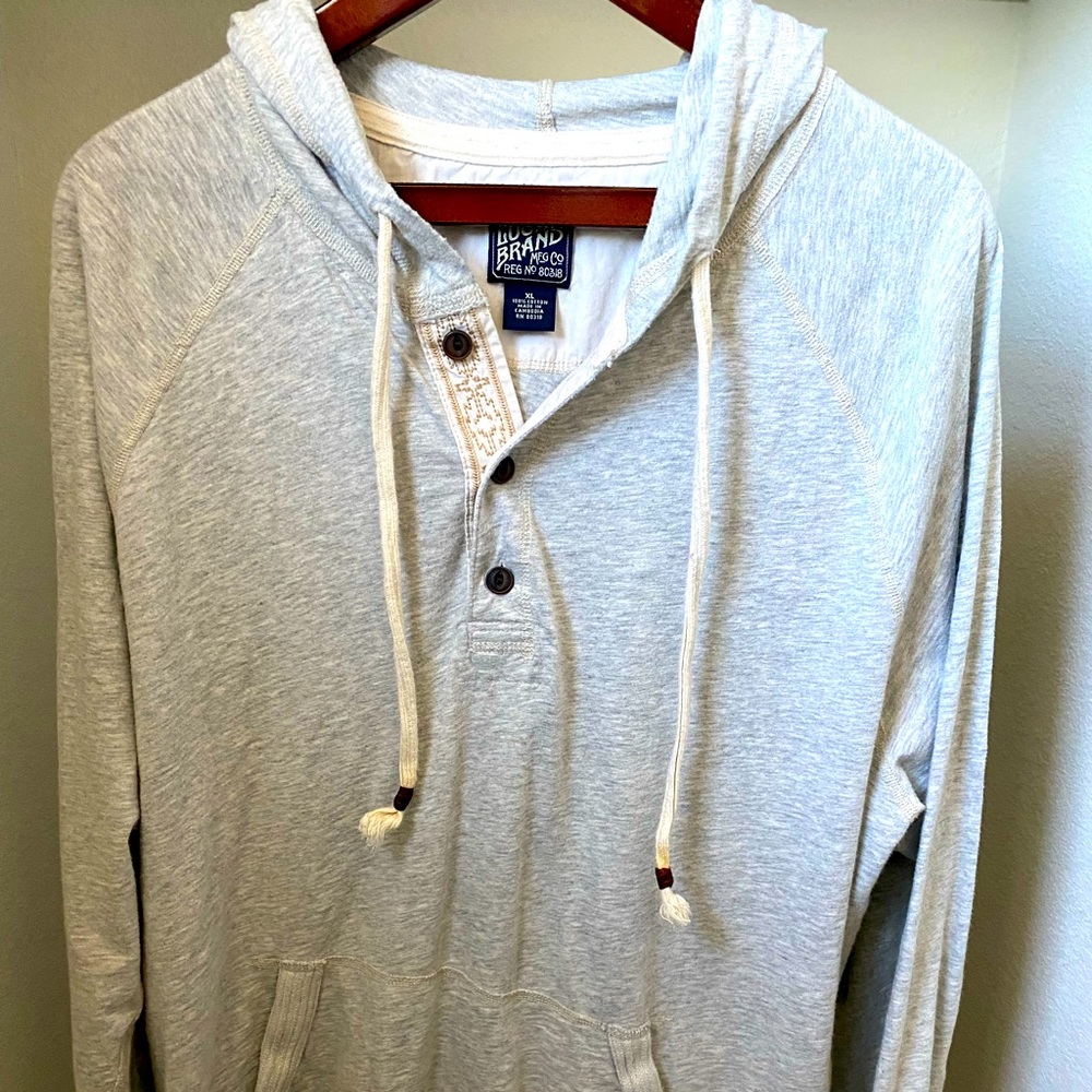 Lucky Brand hoodie, size XL, cream color
